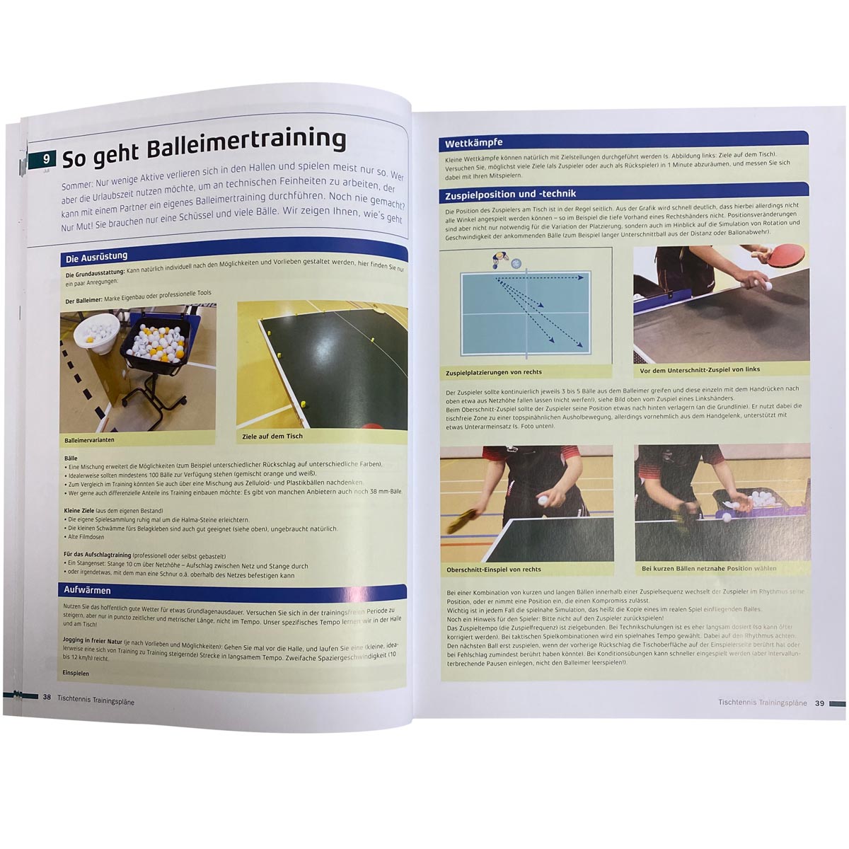 Gewo Boek tafeltennis trainingsplannen