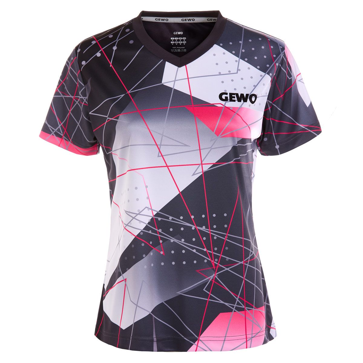 Gewo shirt Lugo Lady black/pink