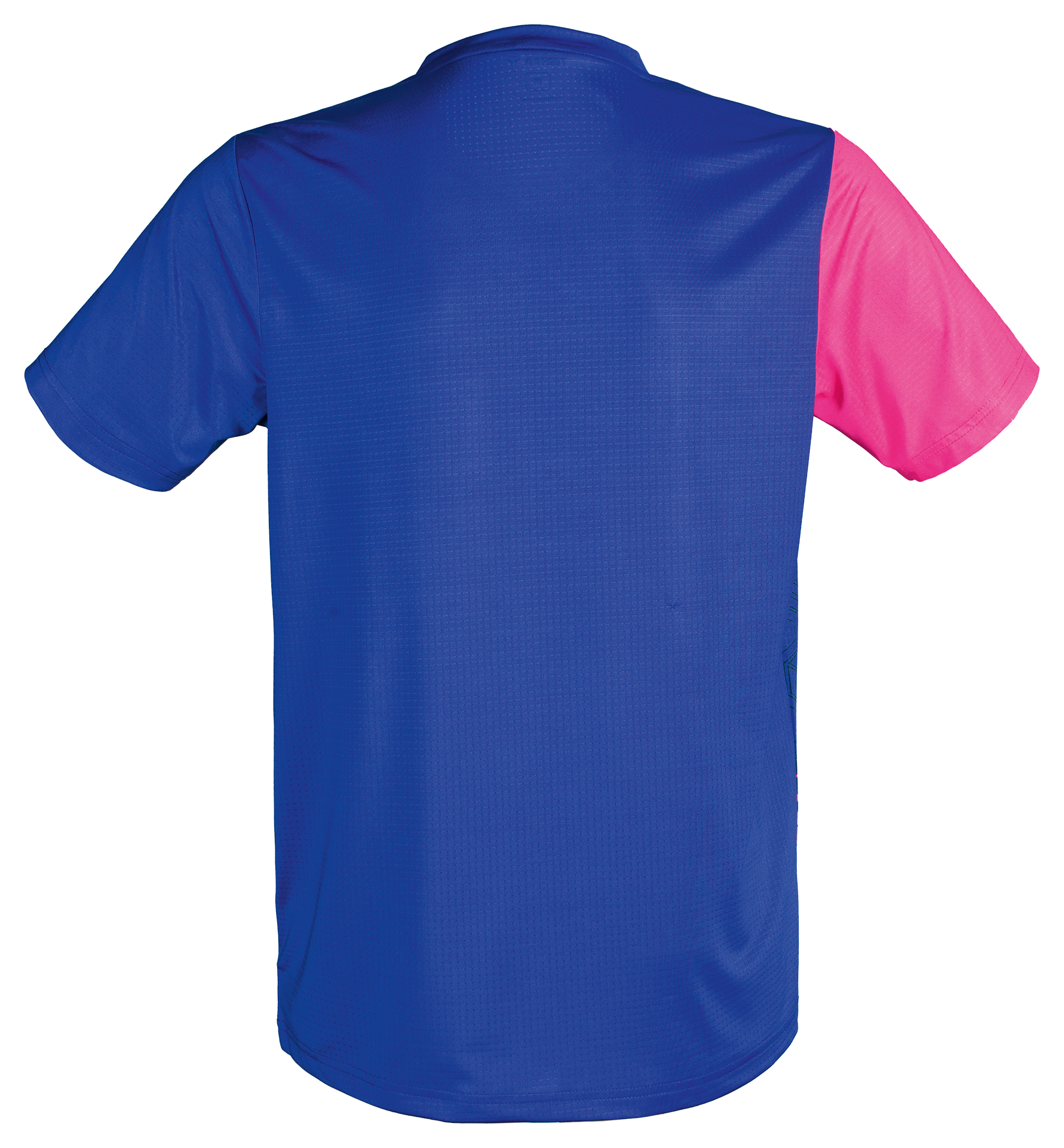 Tibhar Shirt Azuurblauw roze/geel/blauw