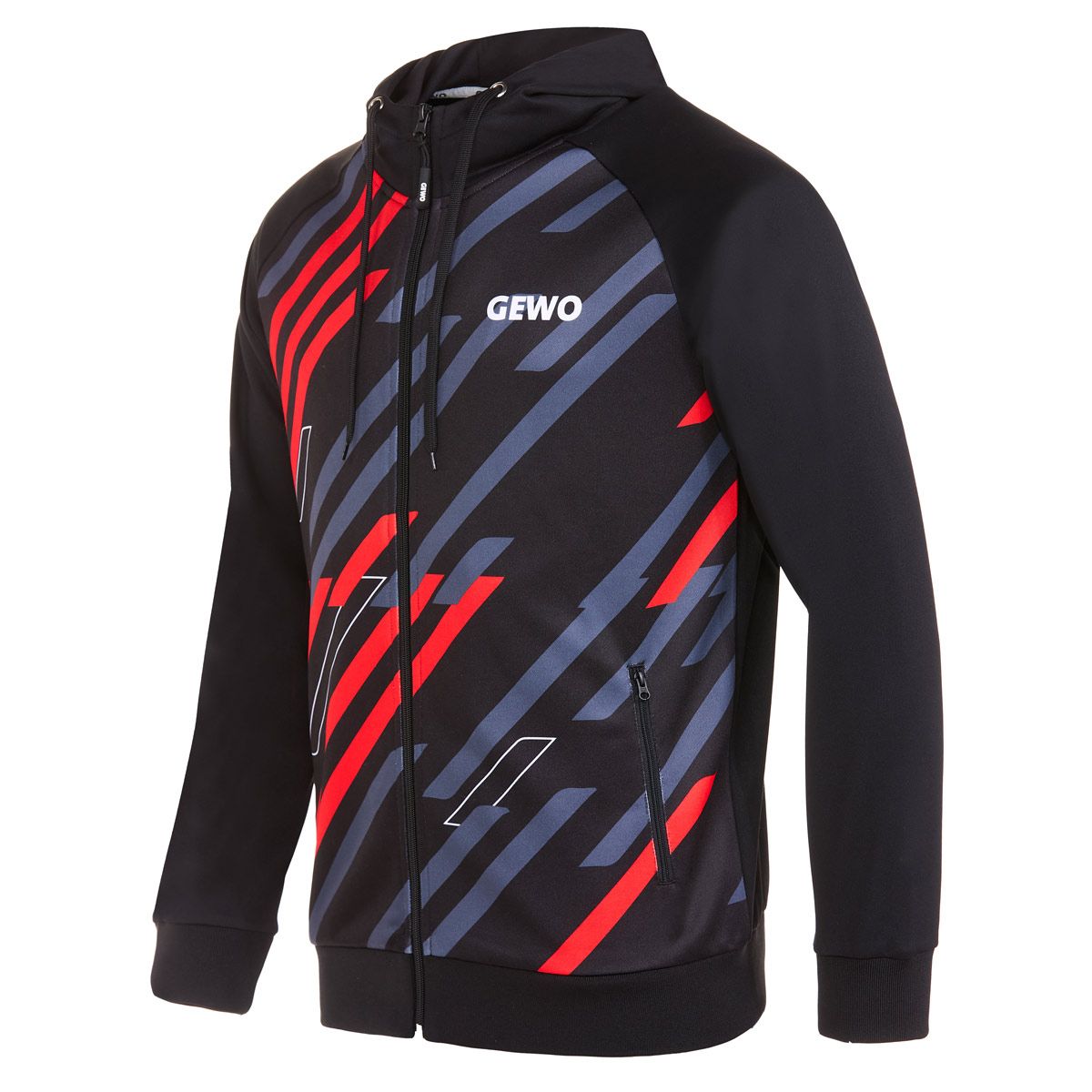 Gewo Hoodie Ponza I zwart/rood