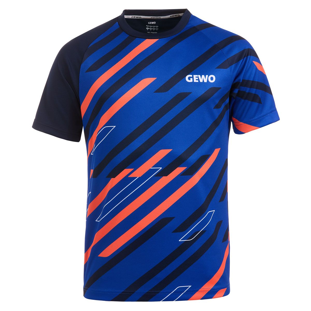 Gewo Shirt Ponza III marineblauw/oranje