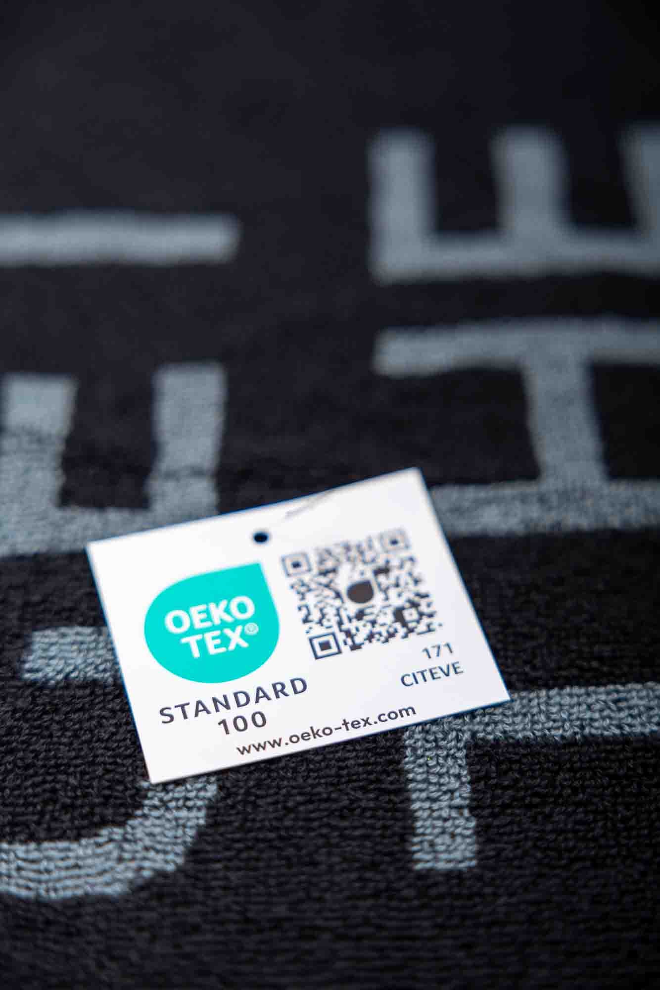 Andro Handdoek Get The Edge S zwart/grijs/geel