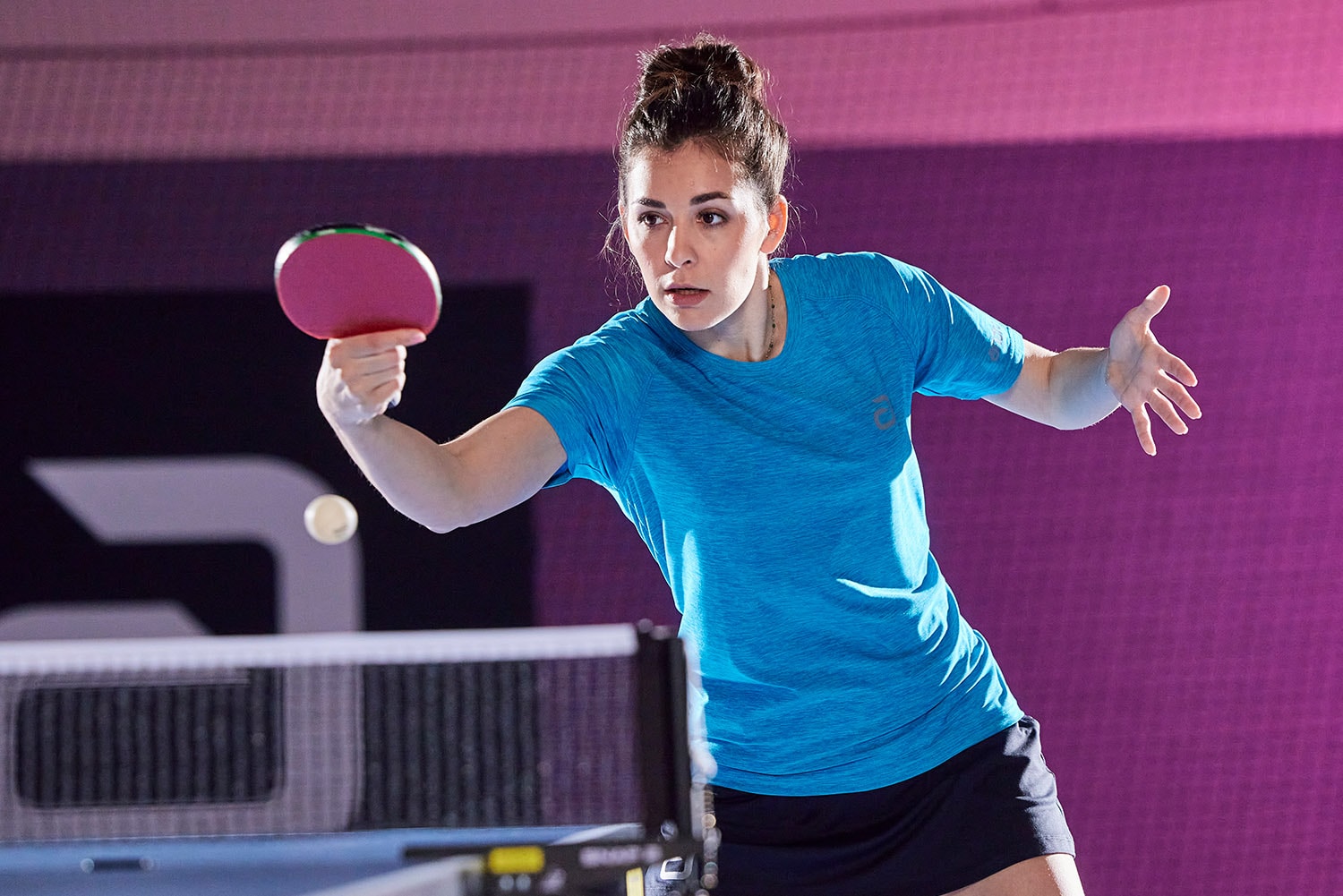 Andro Shirt Melange Alpha laguneblauw