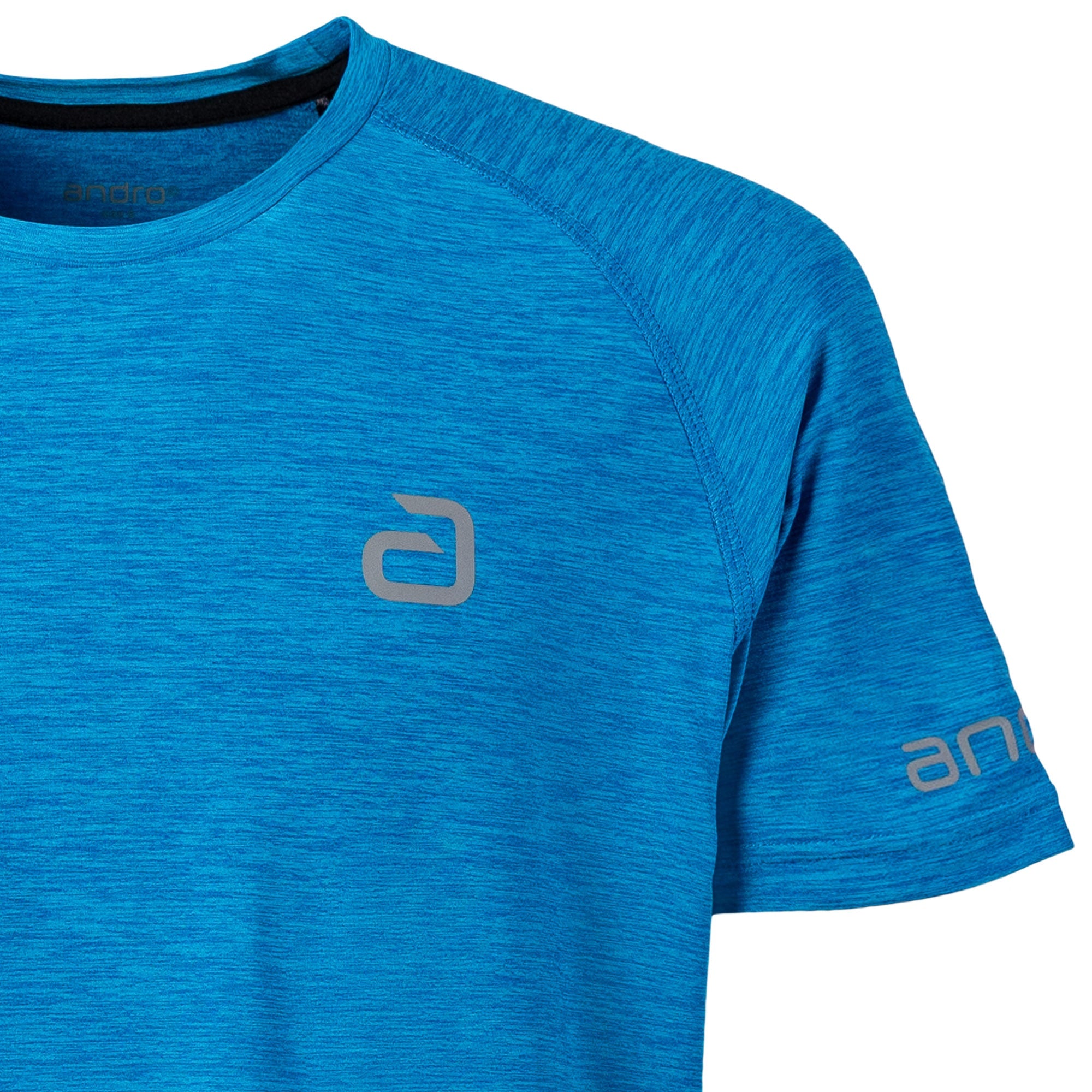 Andro Shirt Melange Alpha laguneblauw