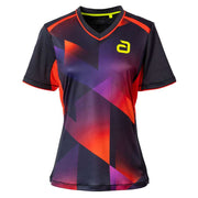 Andro Shirt Lanton Dames zwart/rood