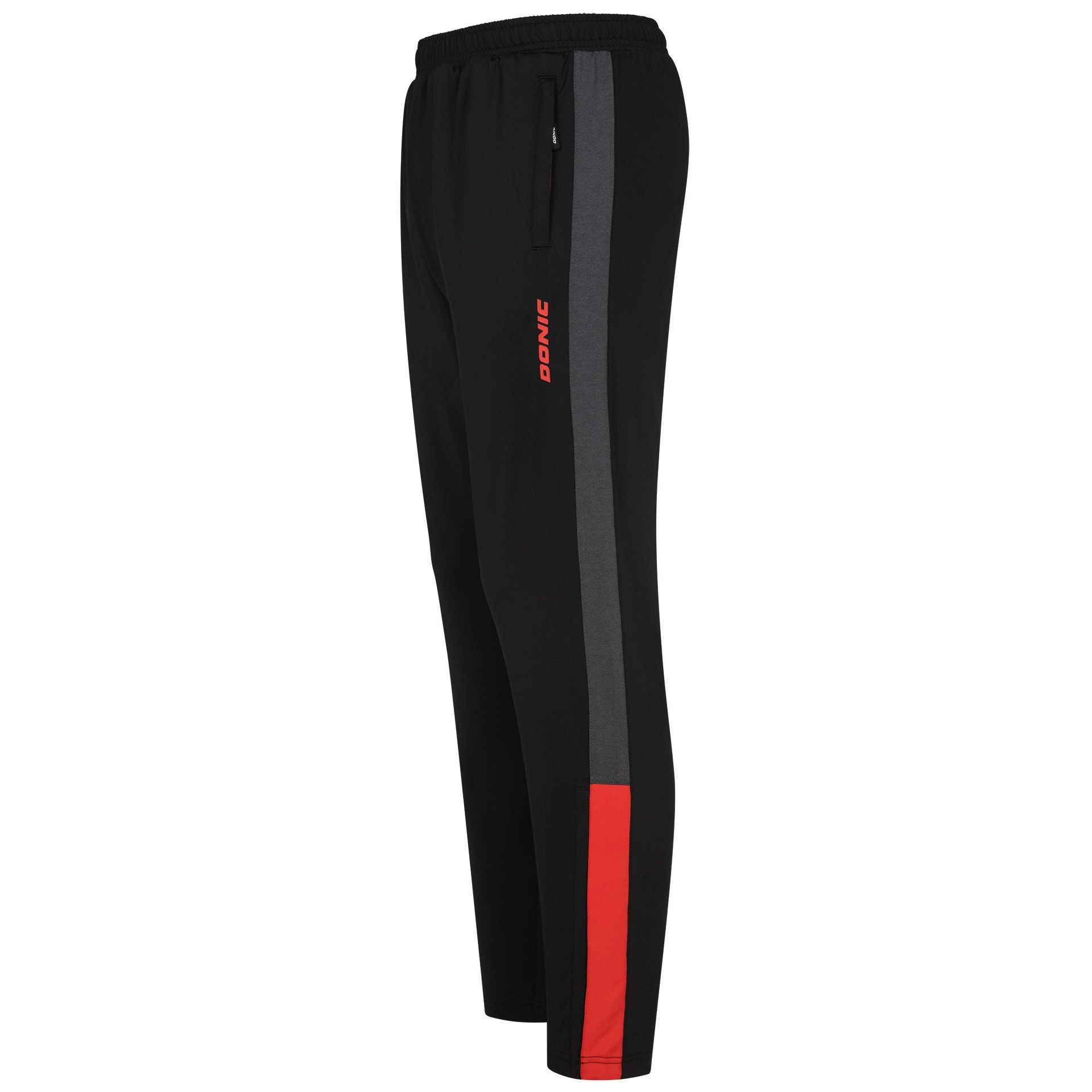 Donic Tracksuitpants Trail Junior black/anthracite/red