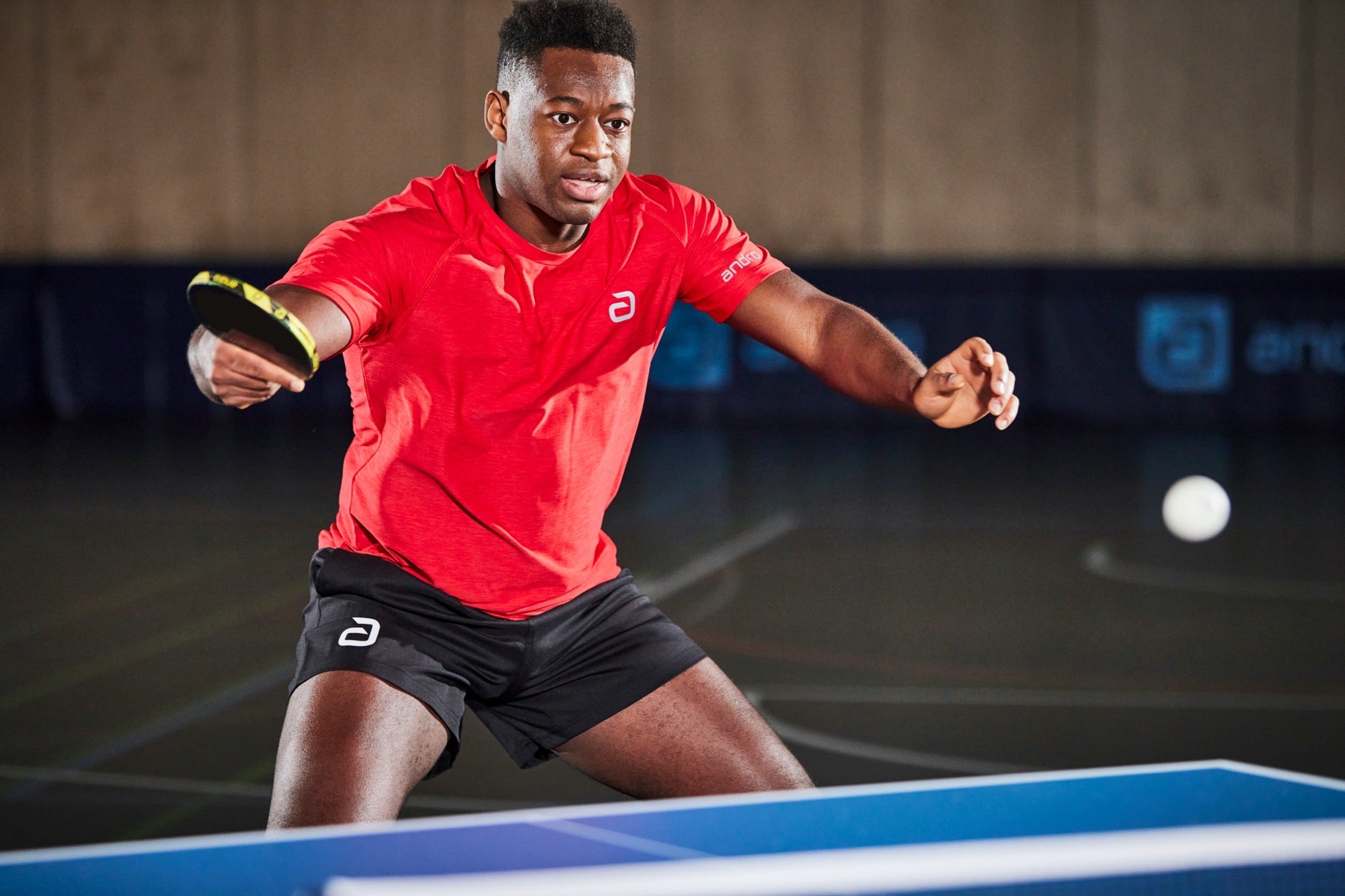 Andro Shirt Melange Alpha chili red