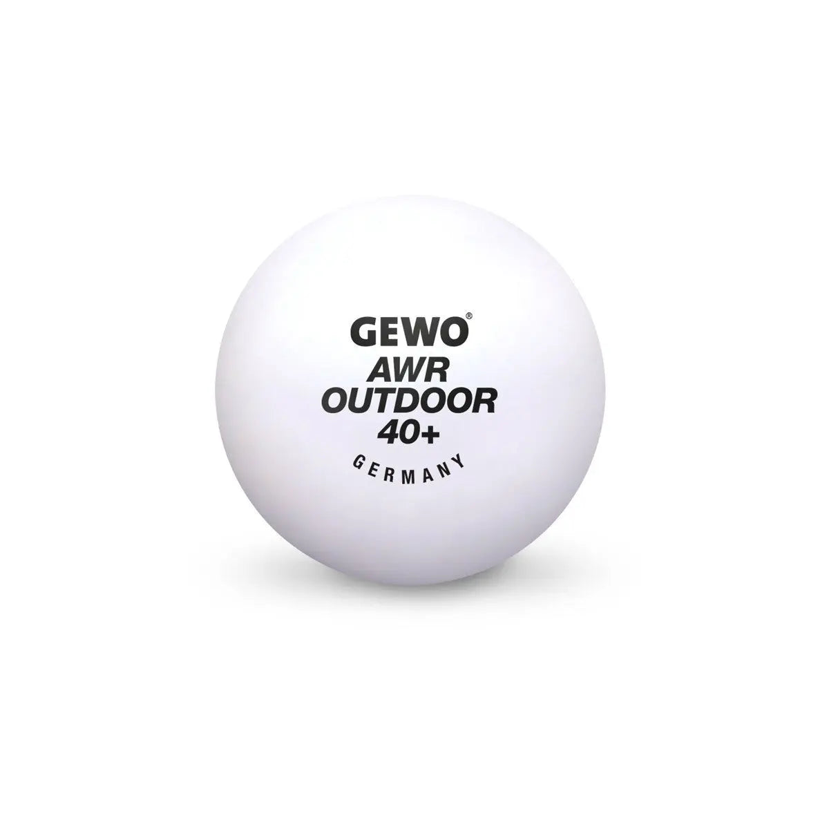 Gewo Balls AWR Outdoor40+(6) white Gewo SE - tabletennisstore.eu